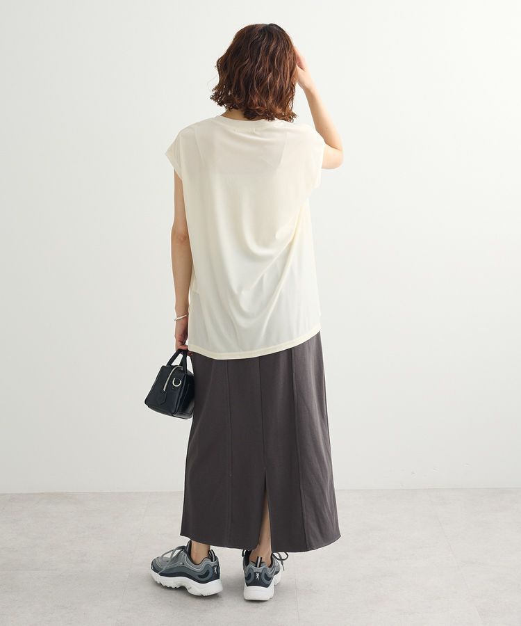 Green Parks「ベロアロゴフレンチスリーブチュニック」|チュニック|