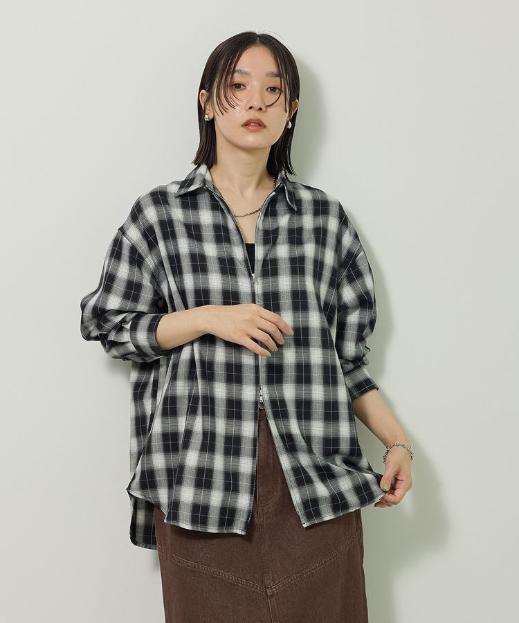 Green Parks「イージーケアアソートZIPシャツ」|シャツ・ブラウス|