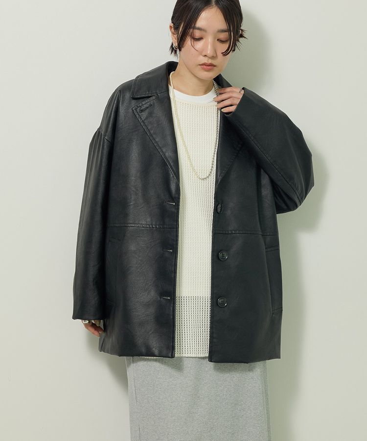 Green Parks「メッシュ長袖ゆるカットプルオーバー」|Tシャツ・カットソー|