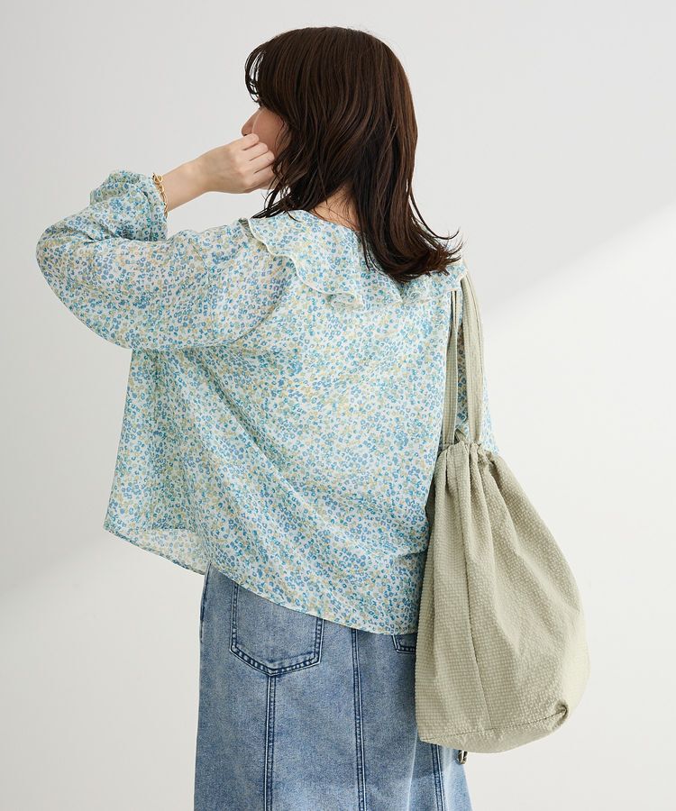 Green Parks「花柄フリルブラウス」|シャツ・ブラウス|