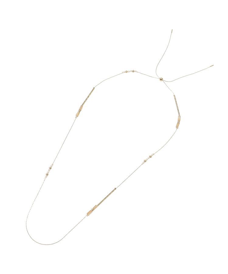 Green Parks「ビーズMIXロングチェーンネックレス」|ネックレス|