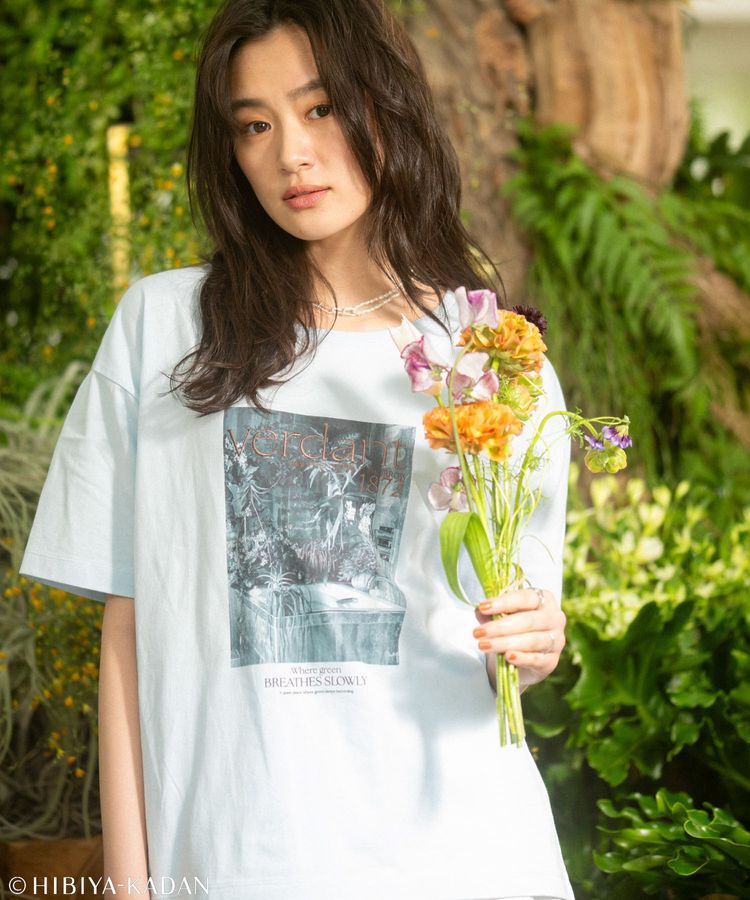 Green Parks「日比谷花壇コラボモノクロTEE」|Tシャツ・カットソー|