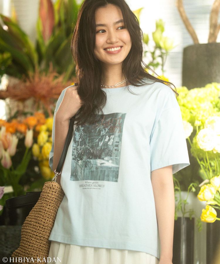 Green Parks「日比谷花壇コラボモノクロTEE」|Tシャツ・カットソー|