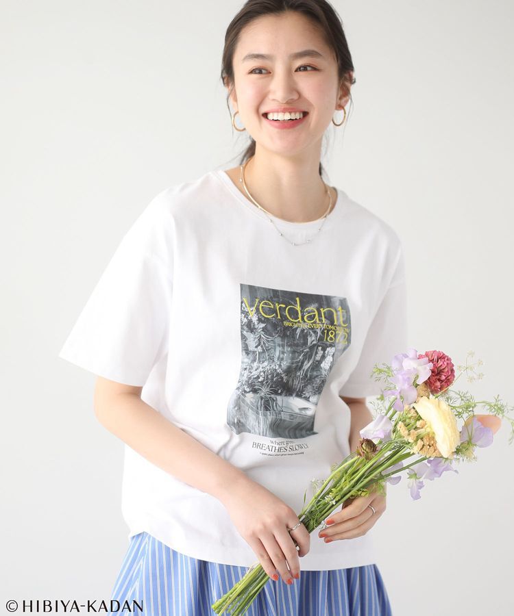 Green Parks「日比谷花壇コラボモノクロTEE」|Tシャツ・カットソー|