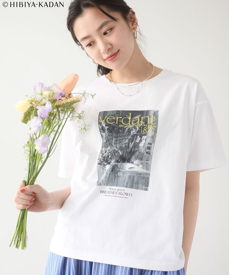 Green Parks「日比谷花壇コラボモノクロTEE」|Tシャツ・カットソー|