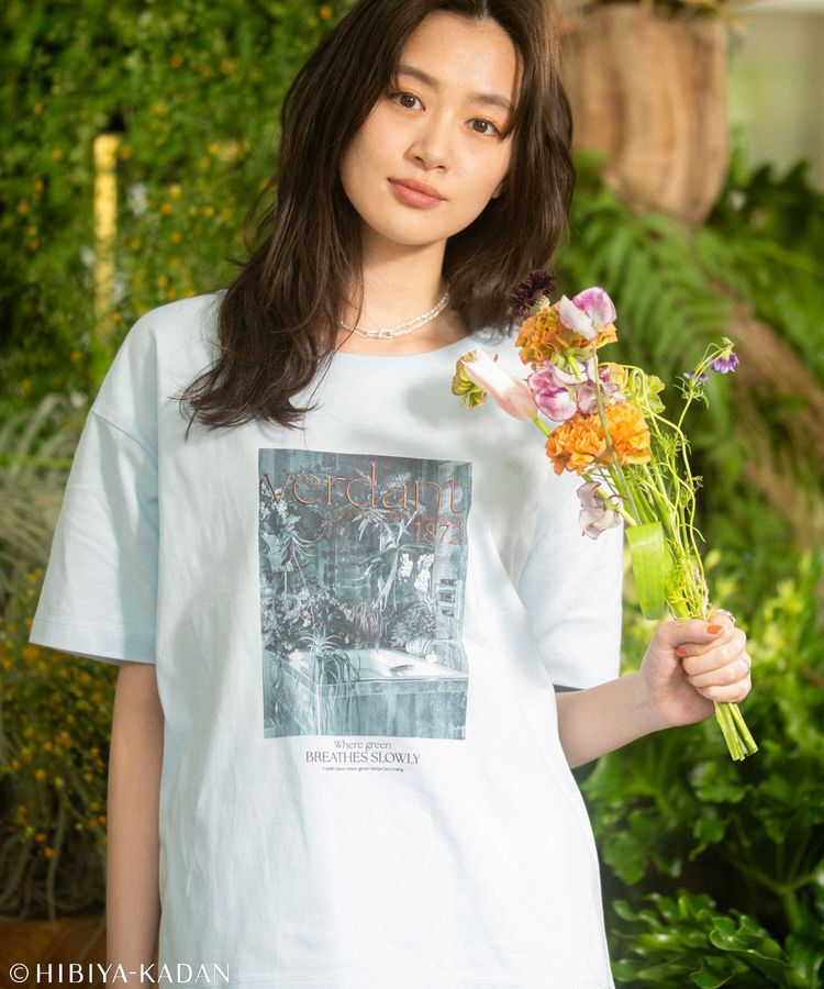 Green Parks「日比谷花壇コラボモノクロTEE」|Tシャツ・カットソー|Sax
