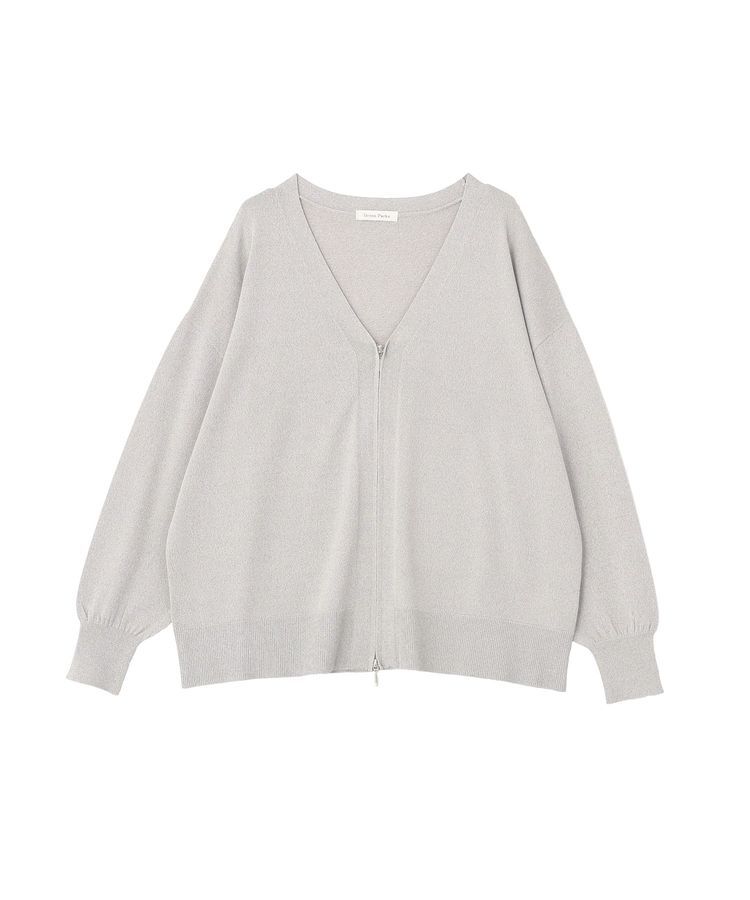 Green Parks「VネックZIPカーディガン」|カーディガン|