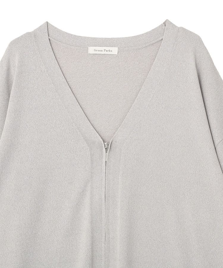 Green Parks「VネックZIPカーディガン」|カーディガン|
