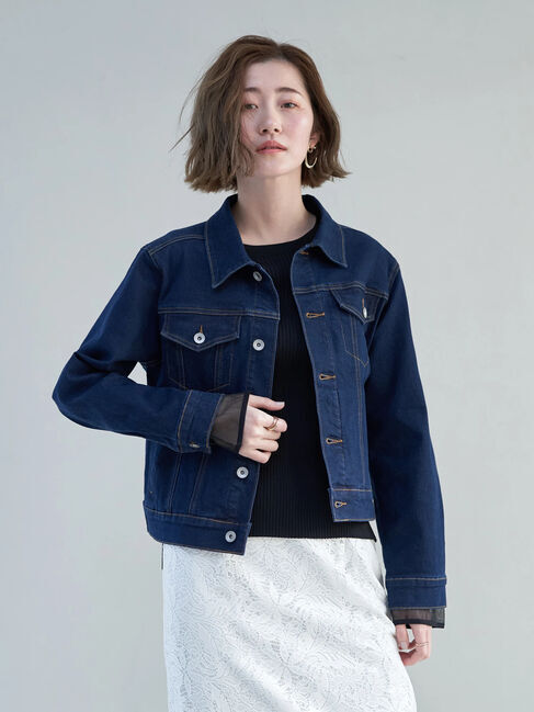 YECCA VECCA「ストレッチGジャン」|テーラードジャケット|