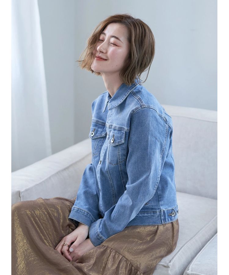 YECCA VECCA「ストレッチGジャン」|テーラードジャケット|