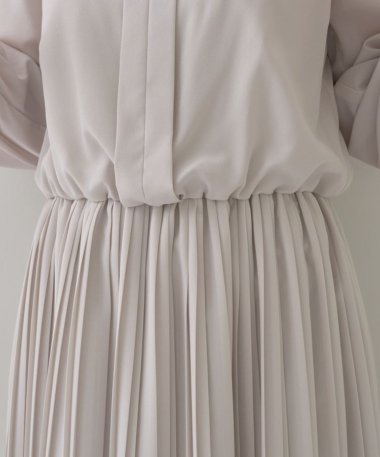 YECCA VECCA「ジョーゼットプリーツワンピース」|ワンピース|