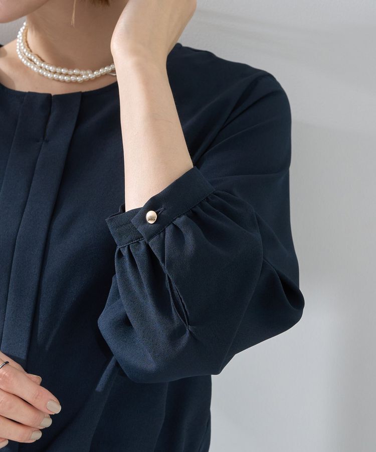 YECCA VECCA「ジョーゼットプリーツワンピース」|ワンピース|