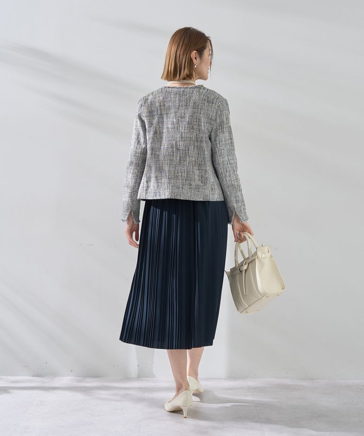 YECCA VECCA「ジョーゼットプリーツワンピース」|ワンピース|