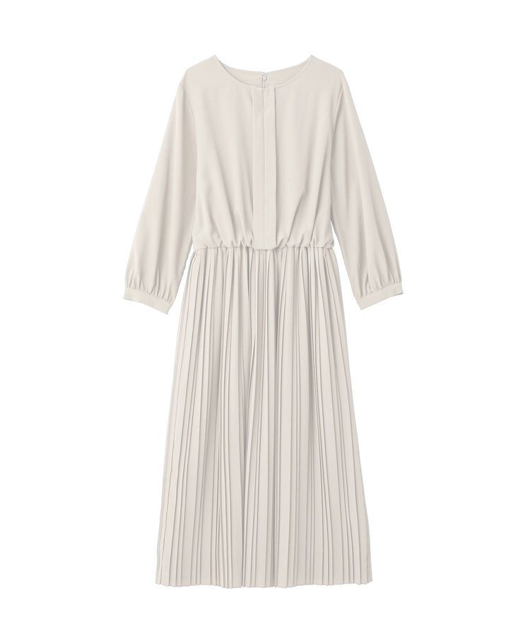 YECCA VECCA「ジョーゼットプリーツワンピース」|ワンピース|
