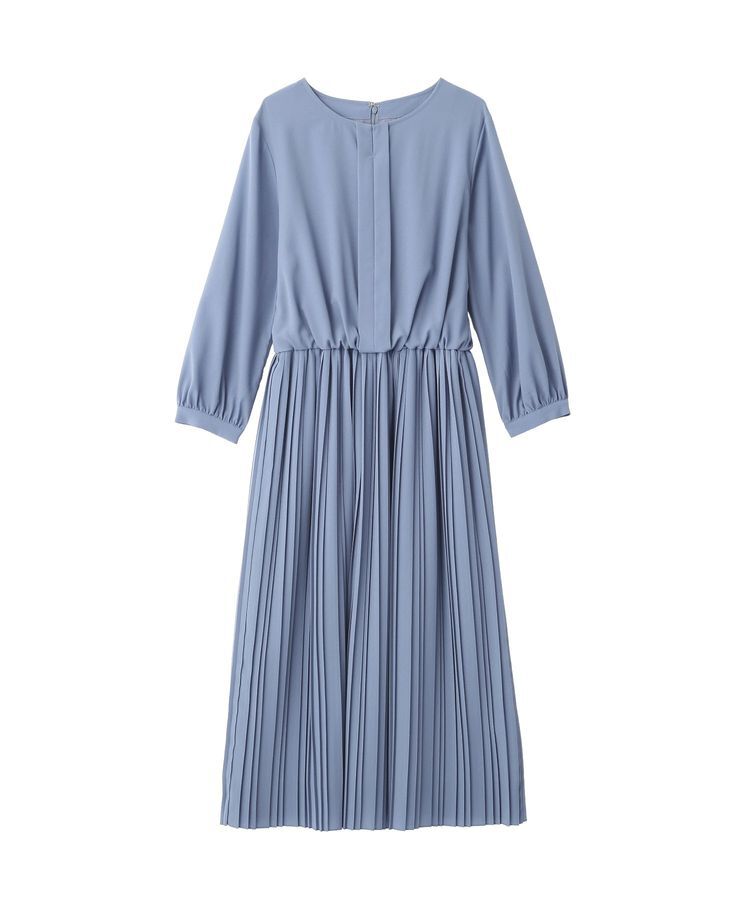 YECCA VECCA「ジョーゼットプリーツワンピース」|ワンピース|