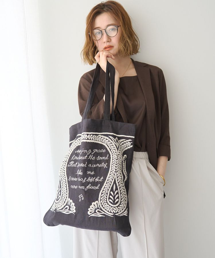 YECCA VECCA「【ANGE IN DISGUISE】Amazing Grace トート」|トートバッグ|Black