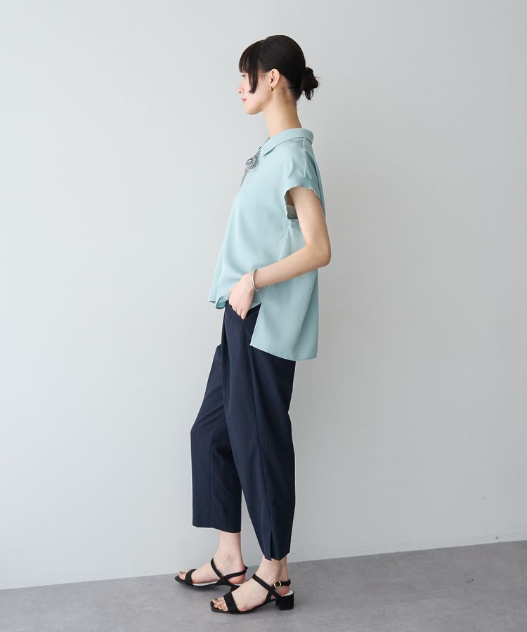 YECCA VECCA「2wayストライプリボンブラウス」|シャツ・ブラウス|