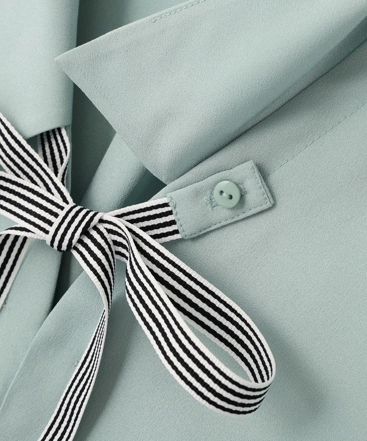 YECCA VECCA「2wayストライプリボンブラウス」|シャツ・ブラウス|