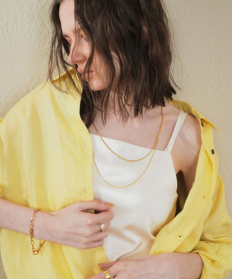 YECCA VECCA「ステンレス2連チェーンネックレス」|ネックレス|