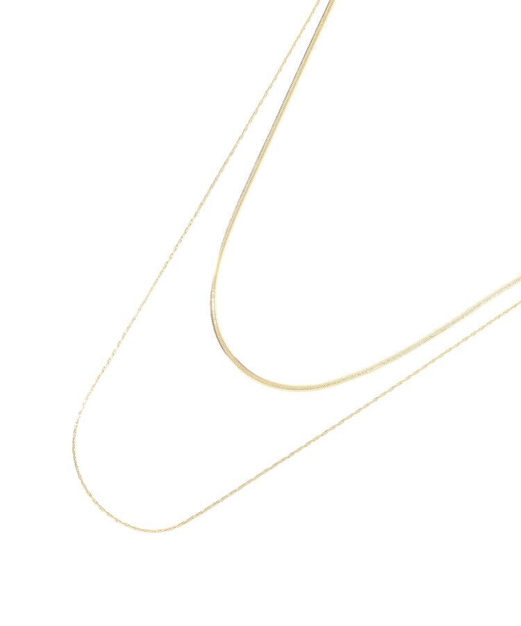 YECCA VECCA「ステンレス2連チェーンネックレス」|ネックレス|