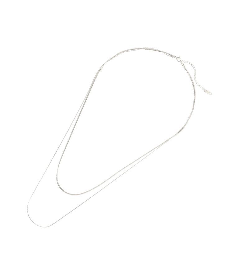 YECCA VECCA「ステンレス2連チェーンネックレス」|ネックレス|