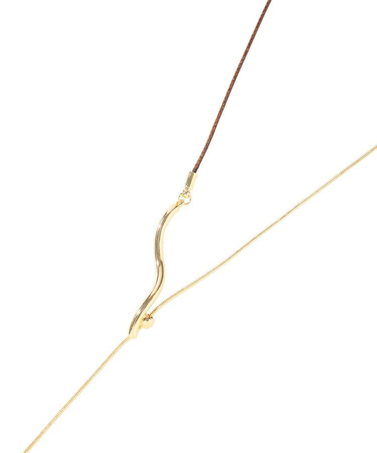 YECCA VECCA「ウェーブメタルコードネックレス」|ネックレス|