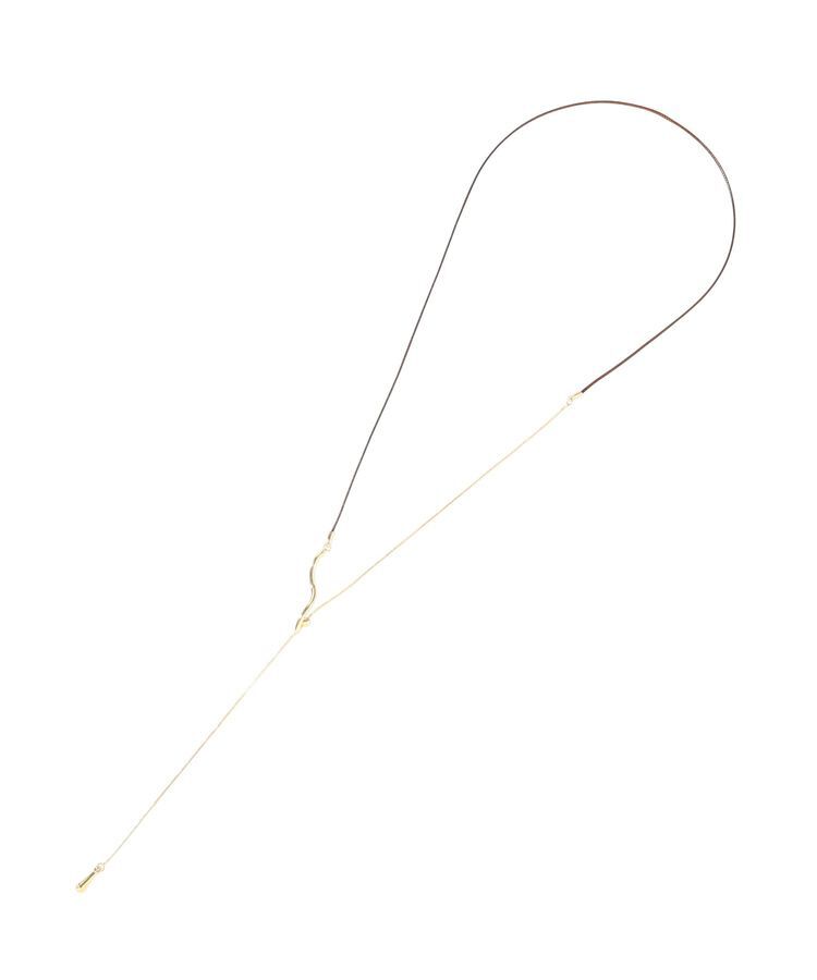 YECCA VECCA「ウェーブメタルコードネックレス」|ネックレス|