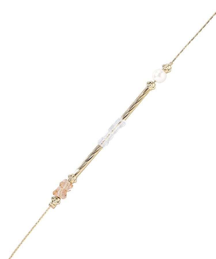 YECCA VECCA「ガラスMIXロングネックレス」|ネックレス|