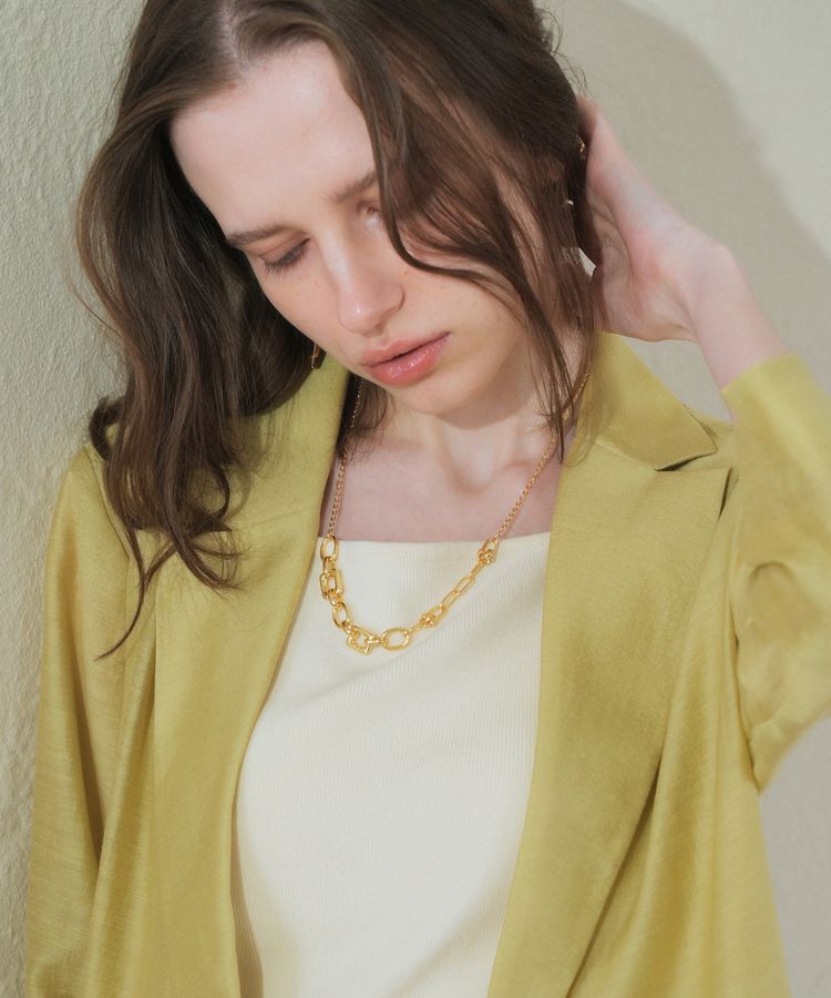 YECCA VECCA「デザインチェーンショートネックレス」|ネックレス|