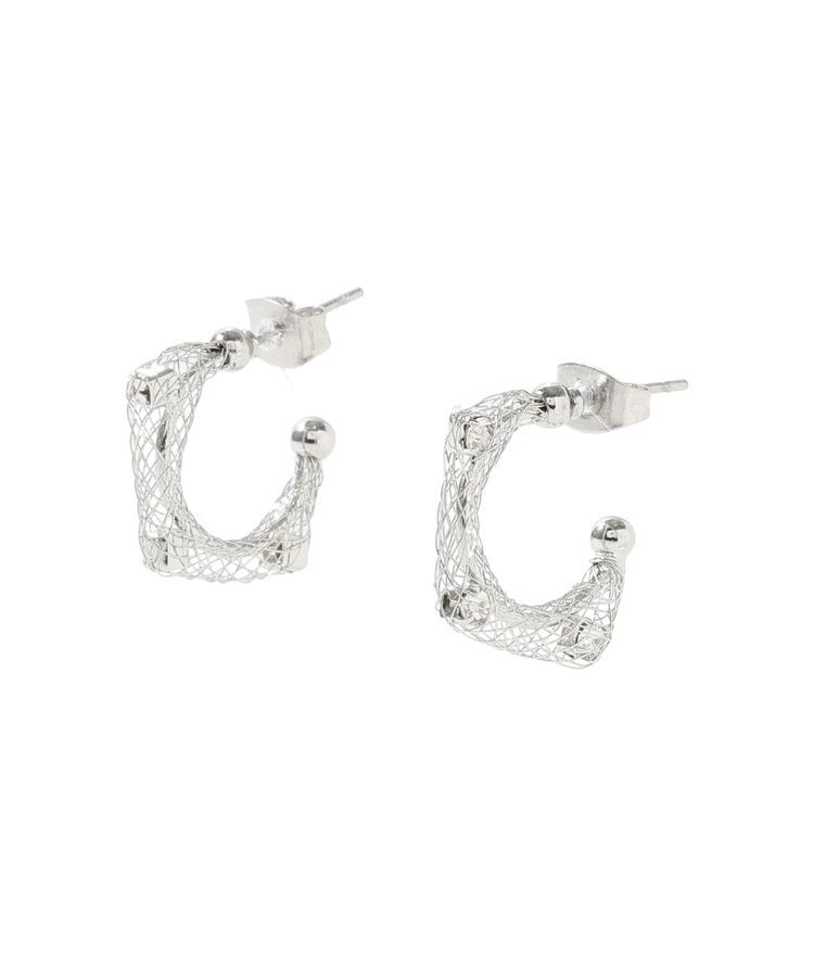 YECCA VECCA「メッシュフープピアス」|ピアス|