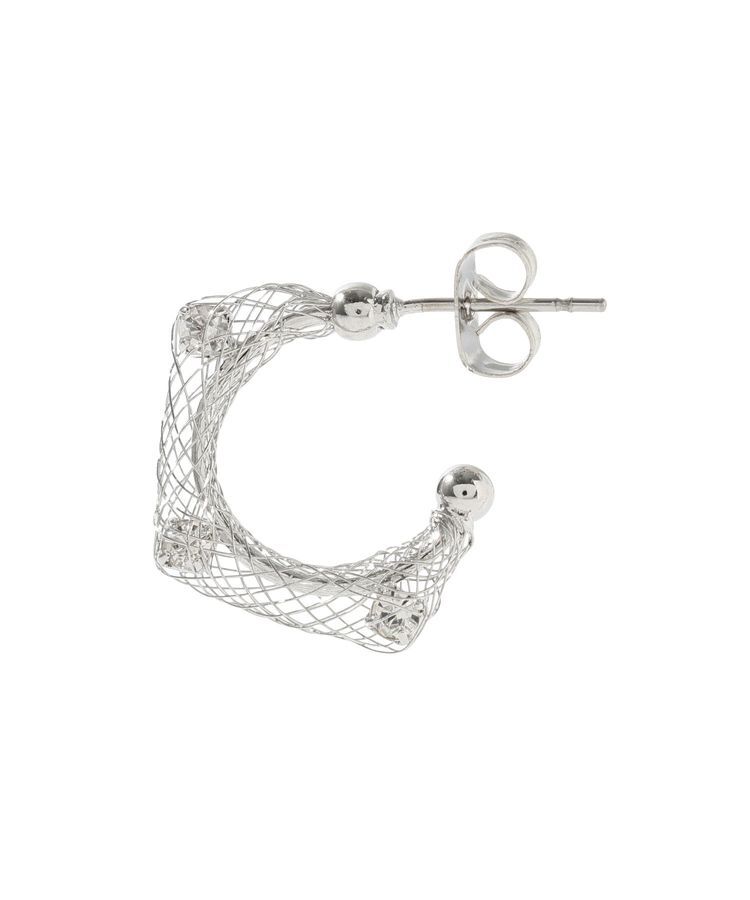 YECCA VECCA「メッシュフープピアス」|ピアス|