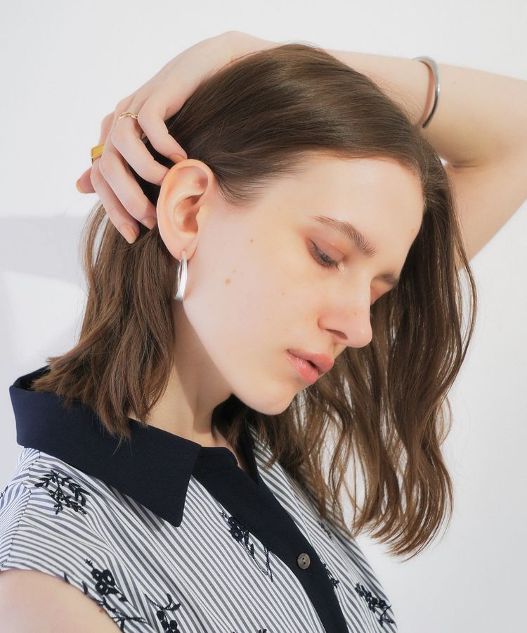 YECCA VECCA「メタルフープピアス」|ピアス|