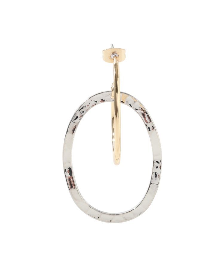 YECCA VECCA「オーバルフープピアス」|ピアス|