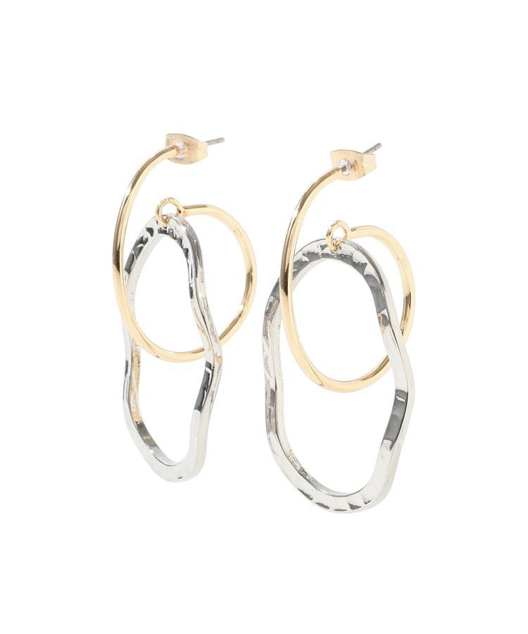 YECCA VECCA「オーバルフープピアス」|ピアス|