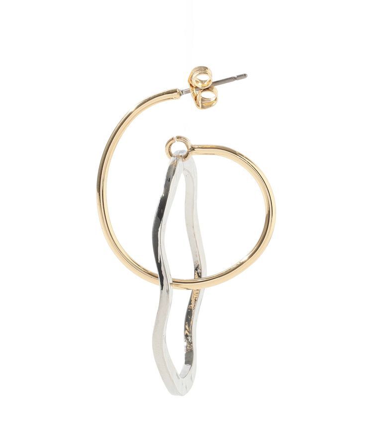 YECCA VECCA「オーバルフープピアス」|ピアス|