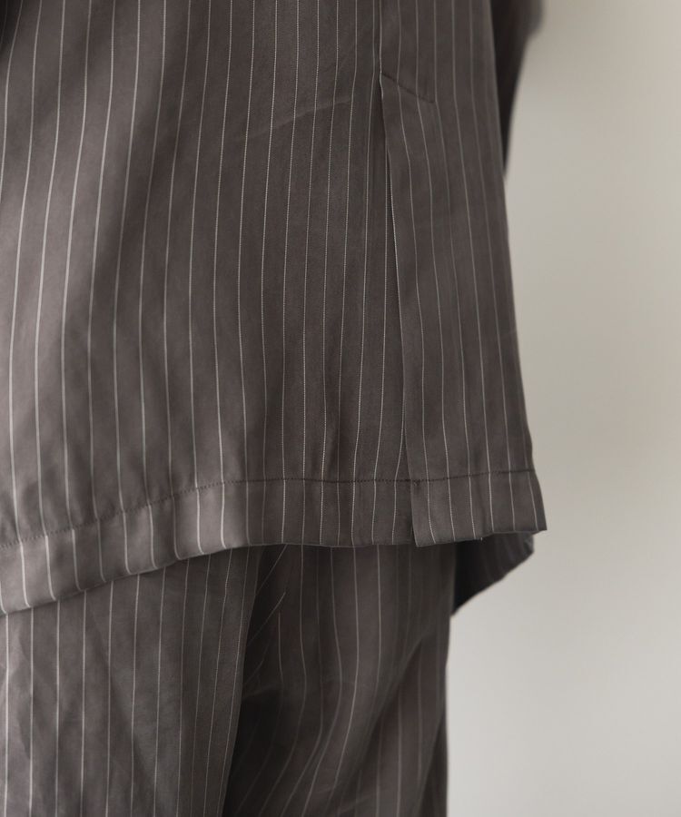 GARAGE OF GOOD CLOTHING「ストライプ半袖ジャケット」|テーラードジャケット|