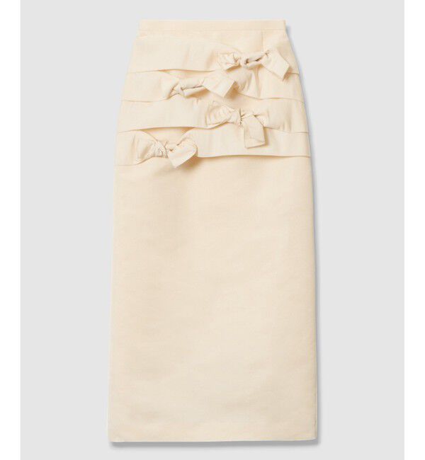 LOULOU WILLOUGHBY「【LOULOU WILLOUGHBY】ランダムリボンタフタスカート」|スカート|