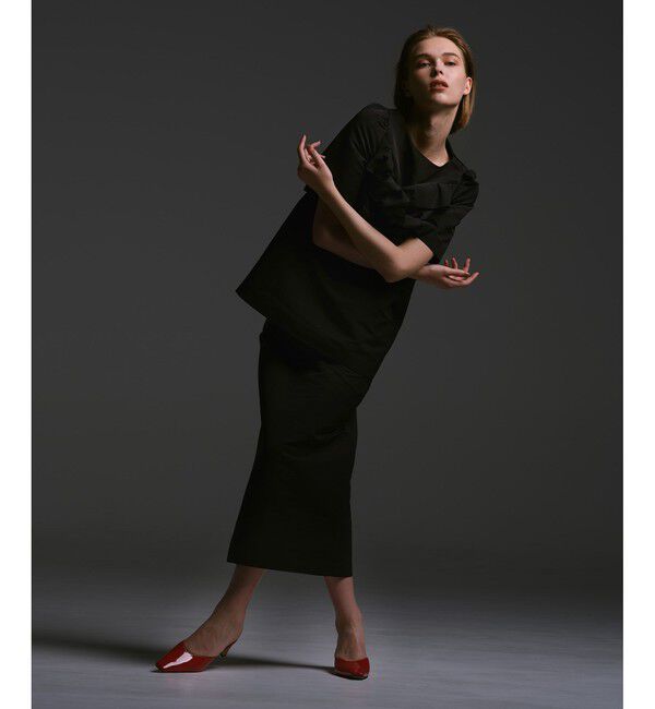 LOULOU WILLOUGHBY「【LOULOU WILLOUGHBY】ランダムリボンタフタスカート」|スカート|