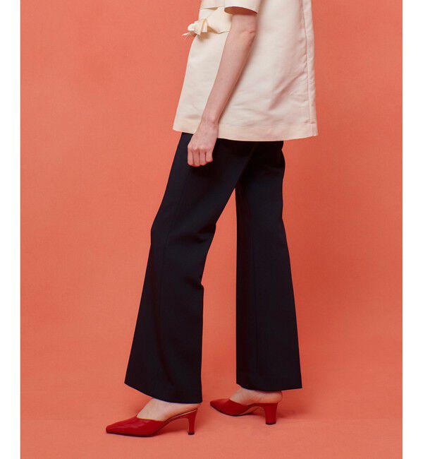 LOULOU WILLOUGHBY「【LOULOU WILLOUGHBY】ダブルクロスフレアーパンツ」|その他|