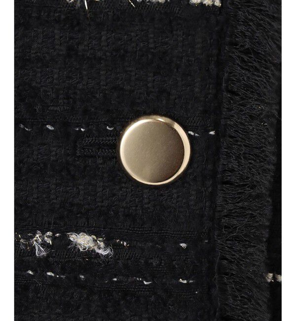 allureville「ジオリカツィードフリンジジレ」|ベスト・ジレ|