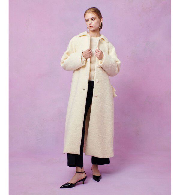 LOULOU WILLOUGHBY「【LOULOU WILLOUGHBY】ループインレーロングコート」|ダッフルコート|