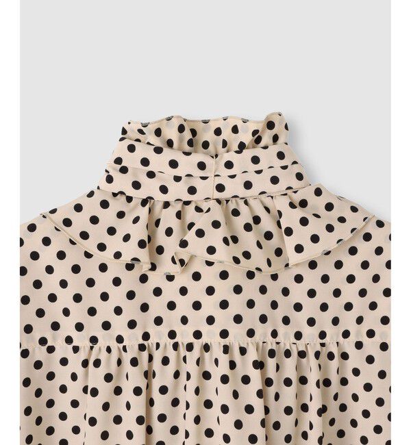 LOULOU WILLOUGHBY「◇【LOULOU WILLOUGHBY】デシンドットフリルボウタイブラウス」|シャツ・ブラウス|