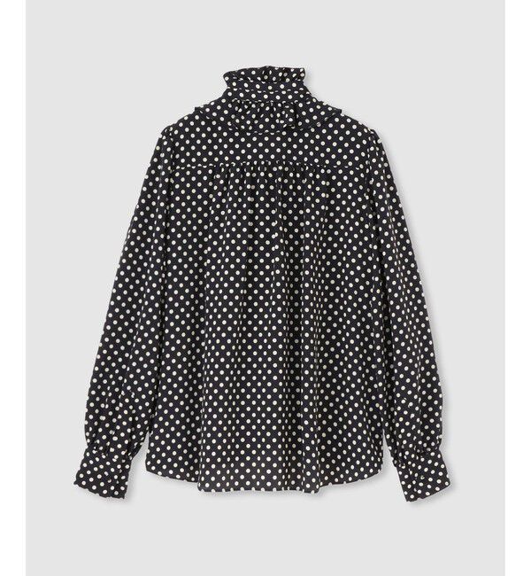 LOULOU WILLOUGHBY「◇【LOULOU WILLOUGHBY】デシンドットフリルボウタイブラウス」|シャツ・ブラウス|