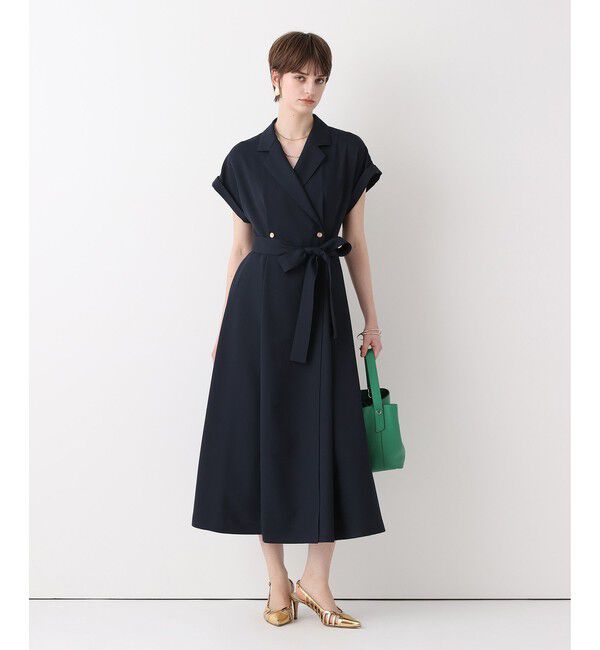 allureville「フレンチスリーブラップワンピース」|ワンピース|