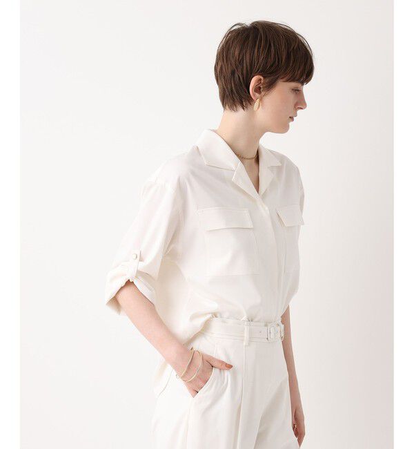 allureville「フィブリルターンバックシャツ」|シャツ・ブラウス|