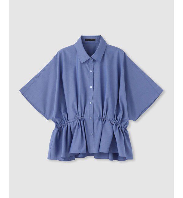 allureville「TCドルマンシャツブラウス」|シャツ・ブラウス|ブルー