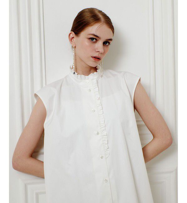 LOULOU WILLOUGHBY「【LOULOU WILLOUGHBY】ビッグフリルドワンピース」|ワンピース|