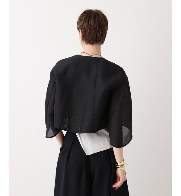 allureville「ノーカラーコクーンジャケット」|その他|