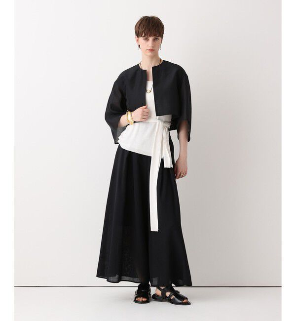 allureville「ノーカラーコクーンジャケット」|その他|