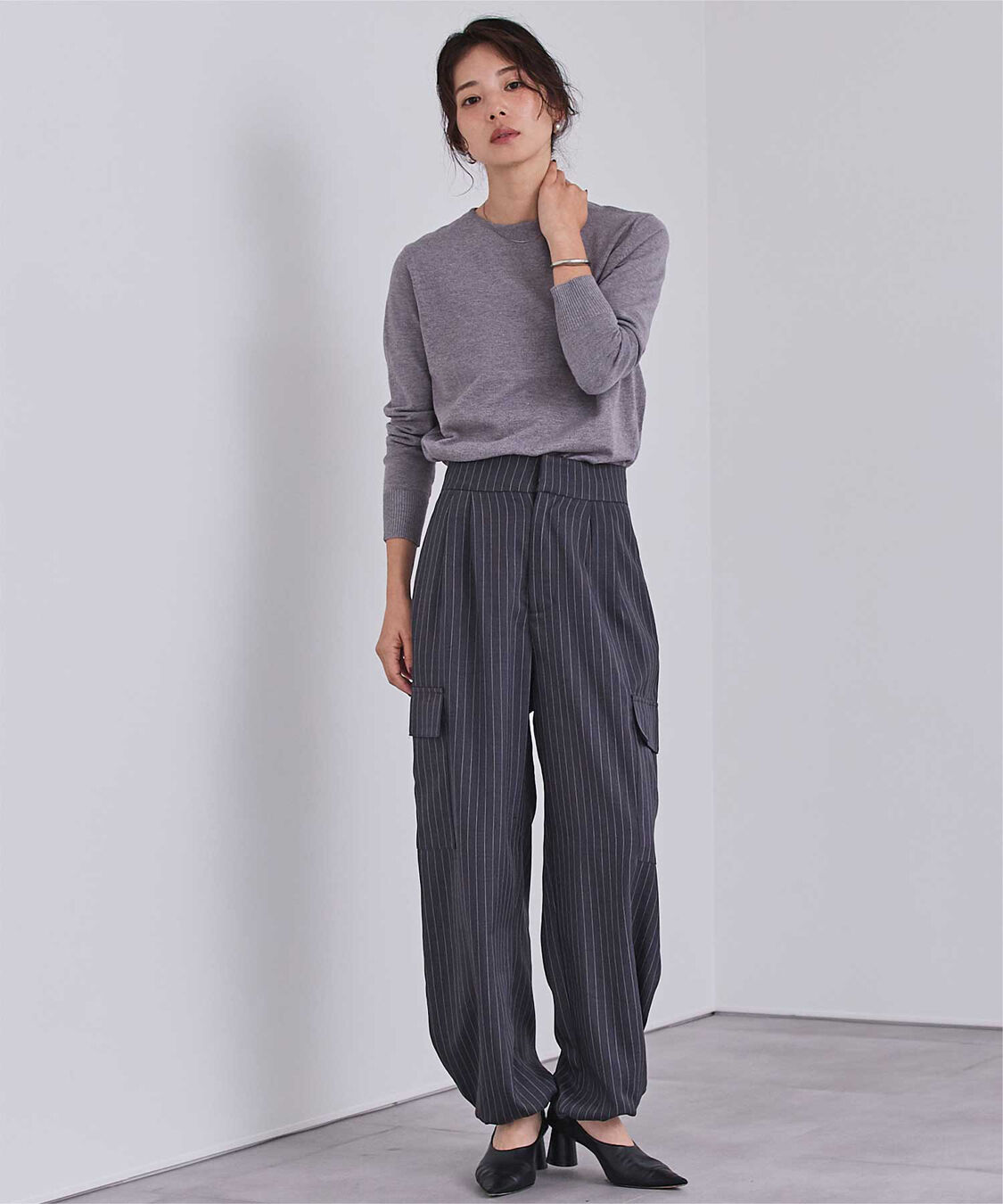 ur's「カシミヤタッチクルーネックニットトップス」|ニット・セーター|